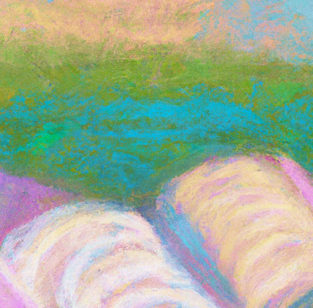 ZeroTwo AI | AI agent platform | An abstract, textured artwork featuring soft pastel colors, with shades of green, blue, pink, and cream. The colors blend in a way that evokes a natural landscape or dreamy atmosphere, with curved shapes suggesting movement or rolling hills.