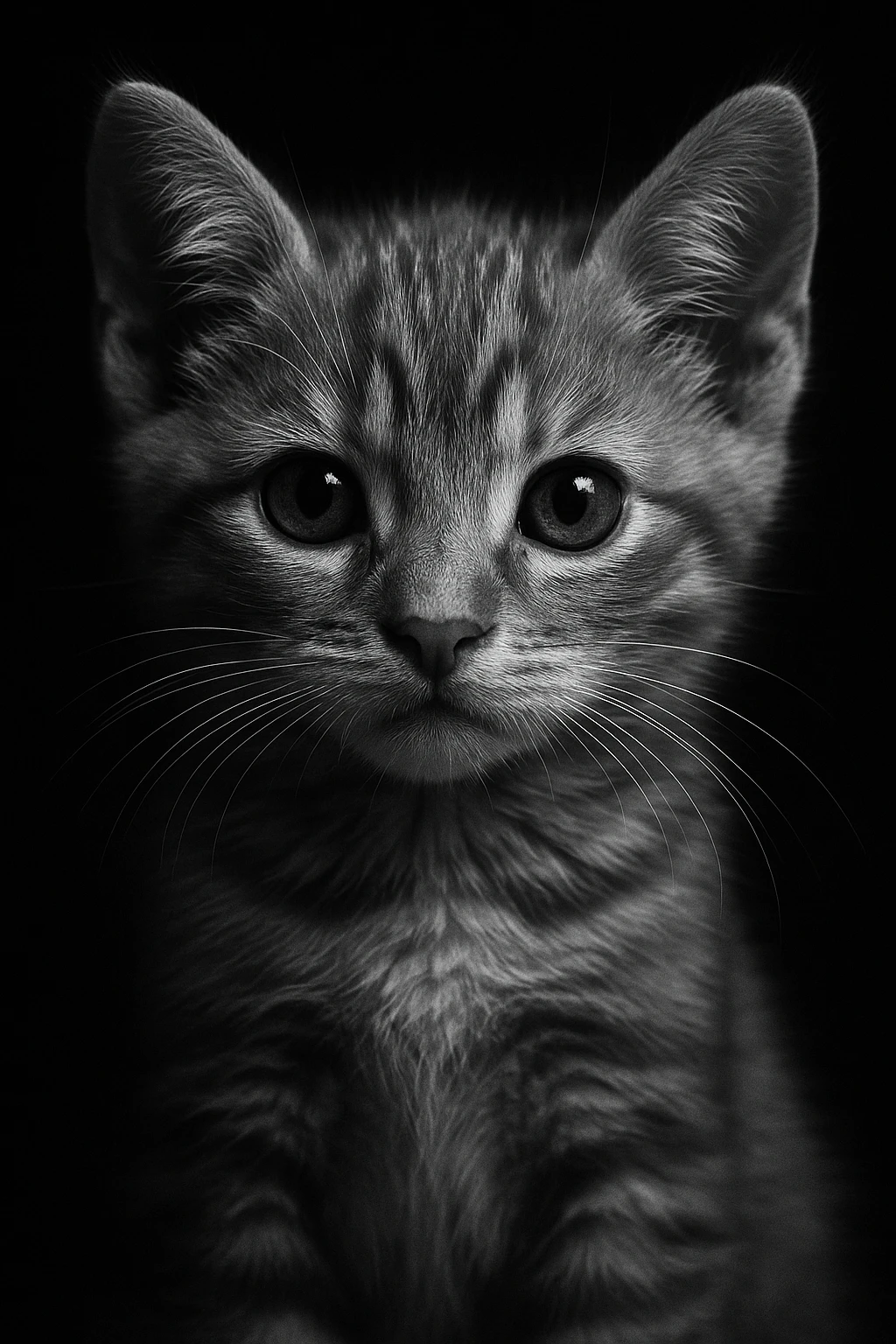 Editorial black-and-white studio headshot generated with Gemini