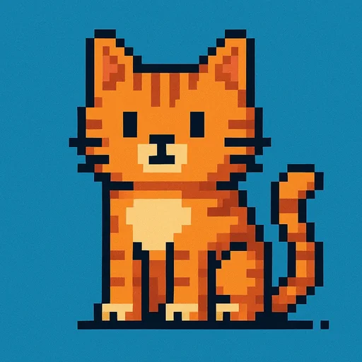 Pixel art style image example from Gemini image generation